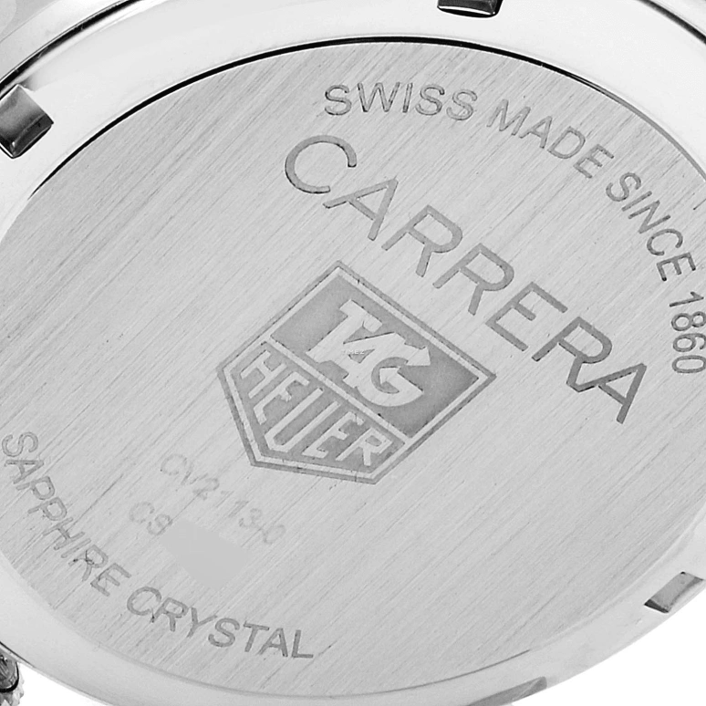 TAG Heuer,Carrera 39mm,39mm,Stainless Steel,Black,Automatic,Chronograph,Day,CV2113,CV2113.FC6180