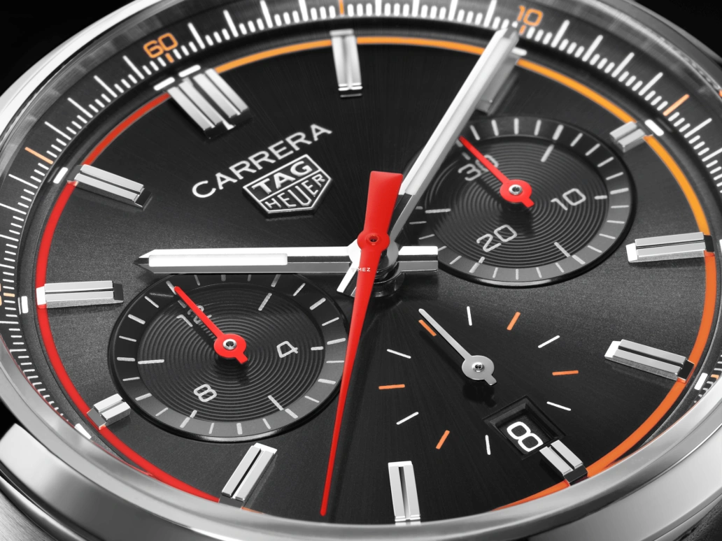 TAG Heuer,Carrera 42mm,42mm,Stainless Steel,Black,Automatic,Chronograph,Day,CBN201C,CBN201C.FC6542