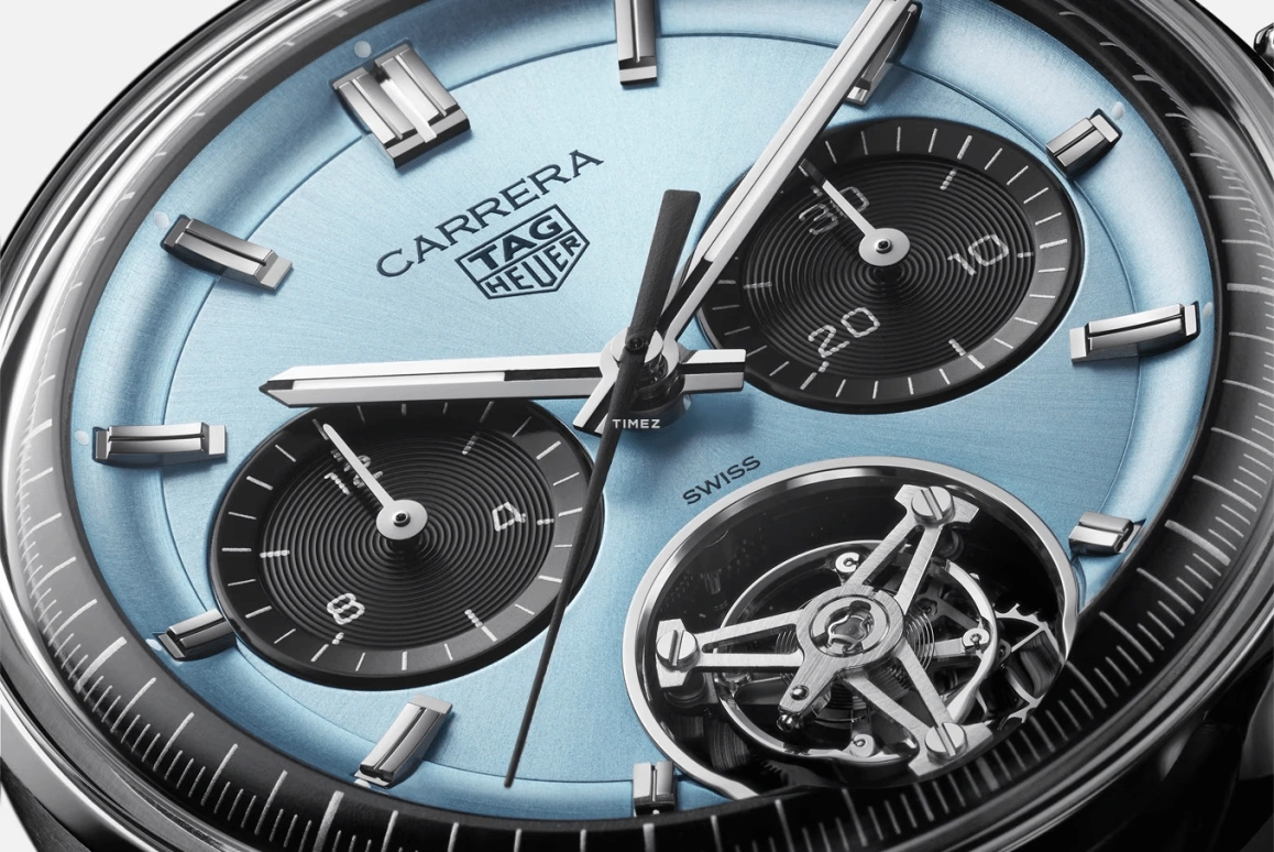 TAG Heuer,Carrera 42mm,42mm,Stainless Steel,Blue,Black,Automatic,Chronograph,Tourbillon,CBS5014,CBS5014.FC6573