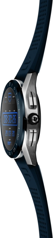 TAG Heuer,Connected Watch 45mm,45mm,Ceramic,Stainless Steel,Multi-Color,Processor,Chronograph,Day,SBG8A11,SBG8A11.BT6220