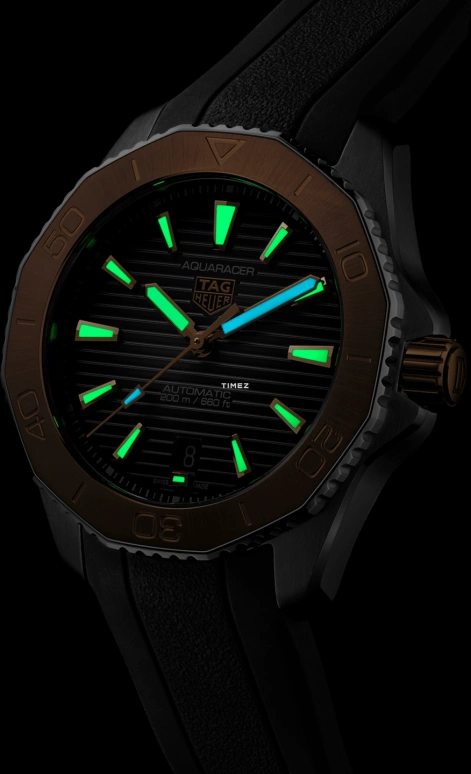 TAG Heuer,Aquaracer 40mm,40mm,Stainless Steel,Black,Automatic,Day,Sapphire,Crystal Glass,WBP2151,WBP2151.FT6199