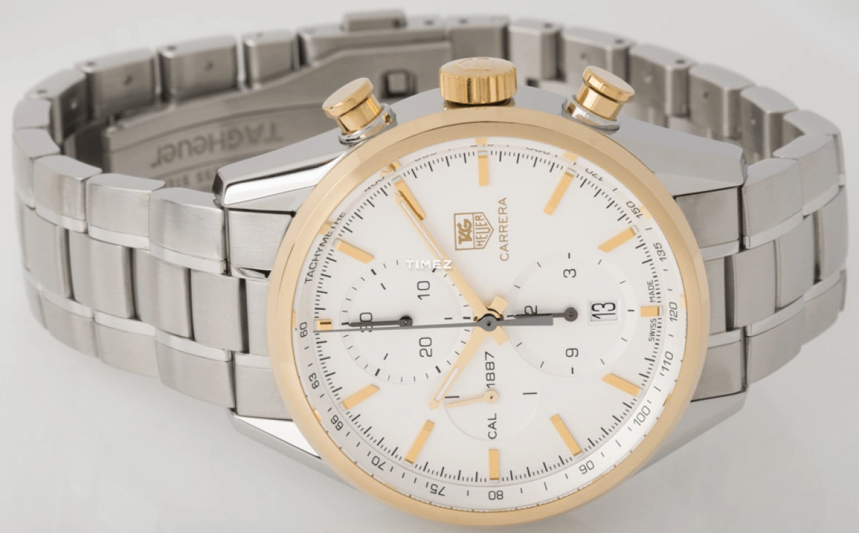 TAG Heuer,Carrera 41mm,41mm,Stainless Steel,Silver,Automatic,Chronograph,Day,CAR2150,CAR2150.BA0720