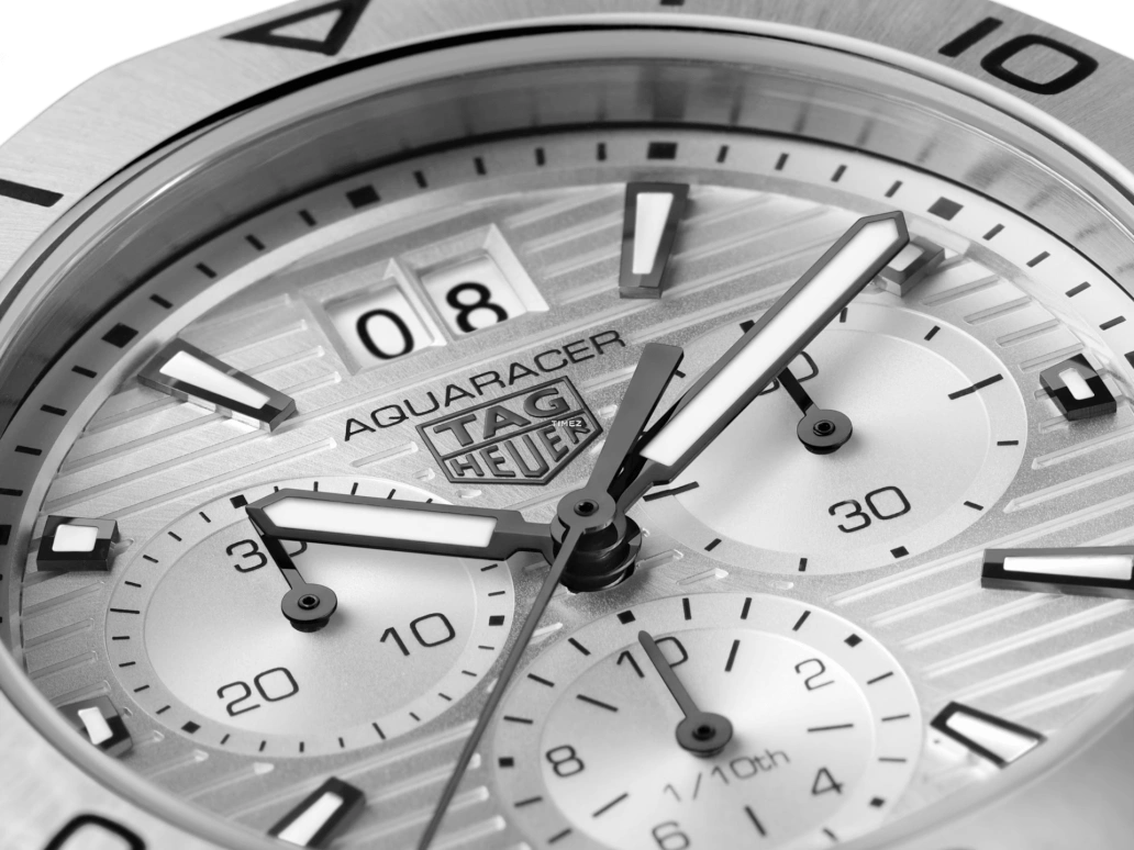 TAG Heuer,Aquaracer 40mm,40mm,Stainless Steel,Grey,Quartz,Chronograph,Day,CBP1111,CBP1111.BA0627