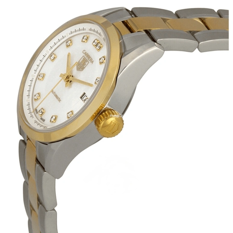 TAG Heuer,Carrera 27mm,27mm,Stainless Steel,White,Automatic,Day,In-house Caliber,WV2450,WV2450.BD0797
