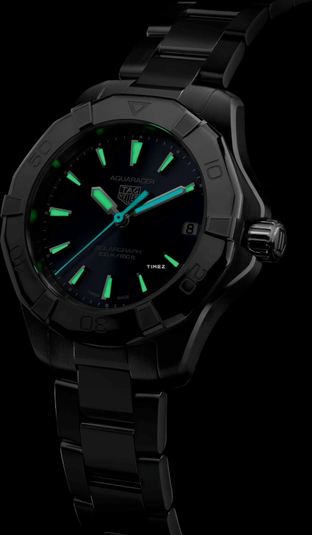 TAG Heuer,Aquaracer 34mm,34mm,Stainless Steel,Blue,Quartz,Day,In-house Caliber,WBP1311,WBP1311.BA0005
