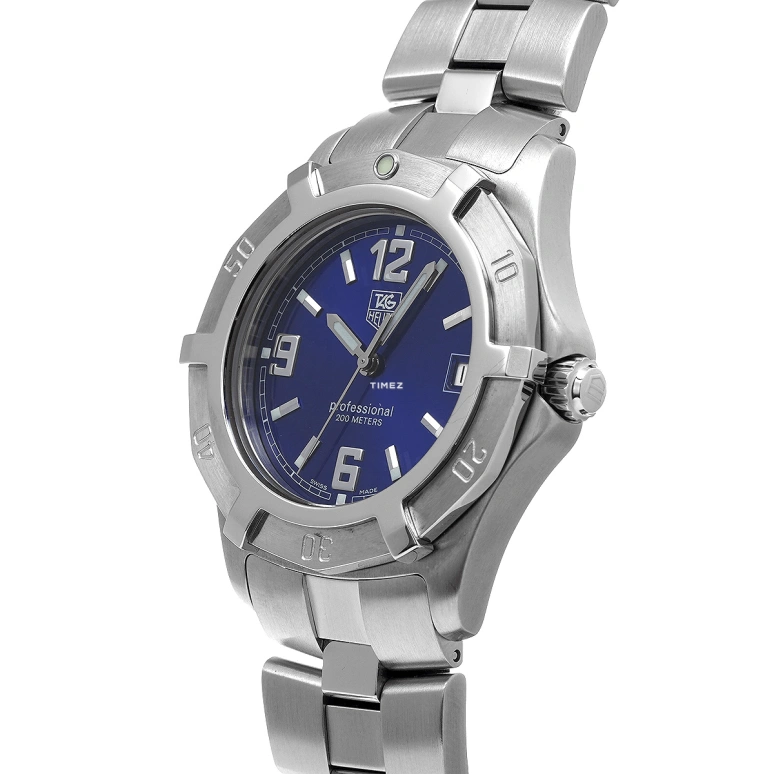 TAG Heuer,2000 41mm,41mm,Stainless Steel,Blue,Quartz,Day,Sapphire,WN1112,WN1112.BA0332