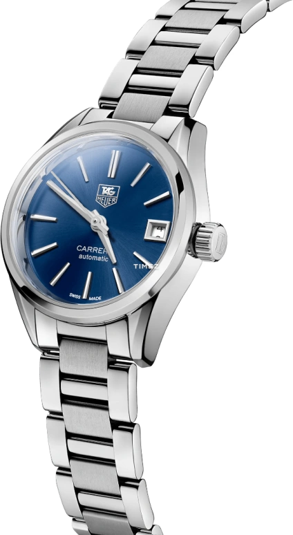TAG Heuer,Carrera 28mm,28mm,Stainless Steel,Blue,Automatic,Day,40hours,WAR2419,WAR2419.BA0776