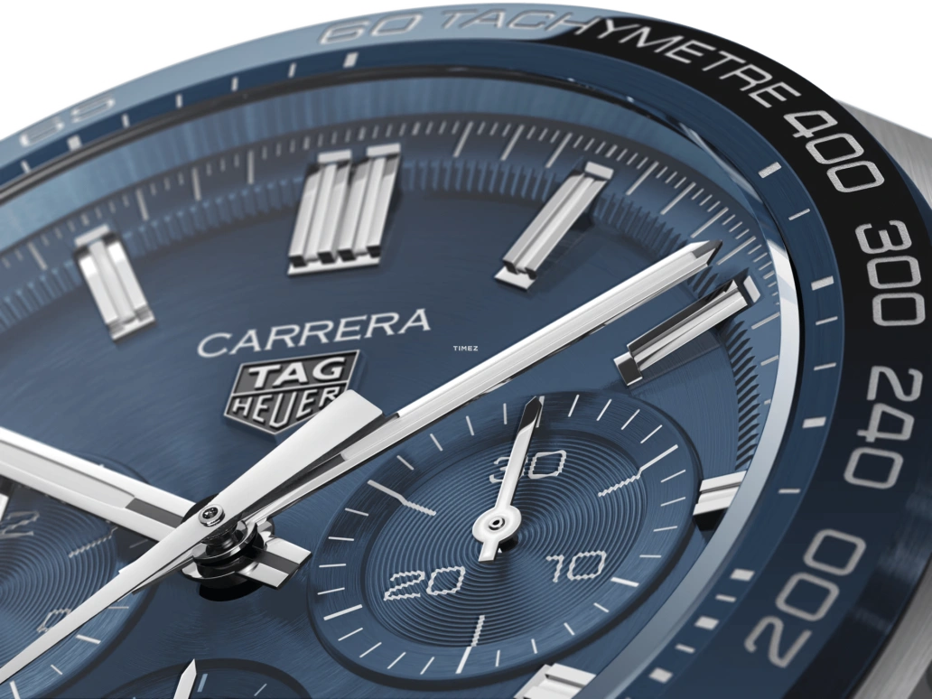 TAG Heuer,Carrera 44mm,44mm,Stainless Steel,Blue,Automatic,Chronograph,Day,CBN2A1A,CBN2A1A.FC6537