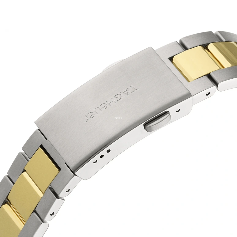 TAG Heuer,Aquaracer 40.50mm,40.50mm,Stainless Steel,Yellow Gold,Grey,Quartz,Day,Sapphire,WAY1120,WAY1120.BB0930
