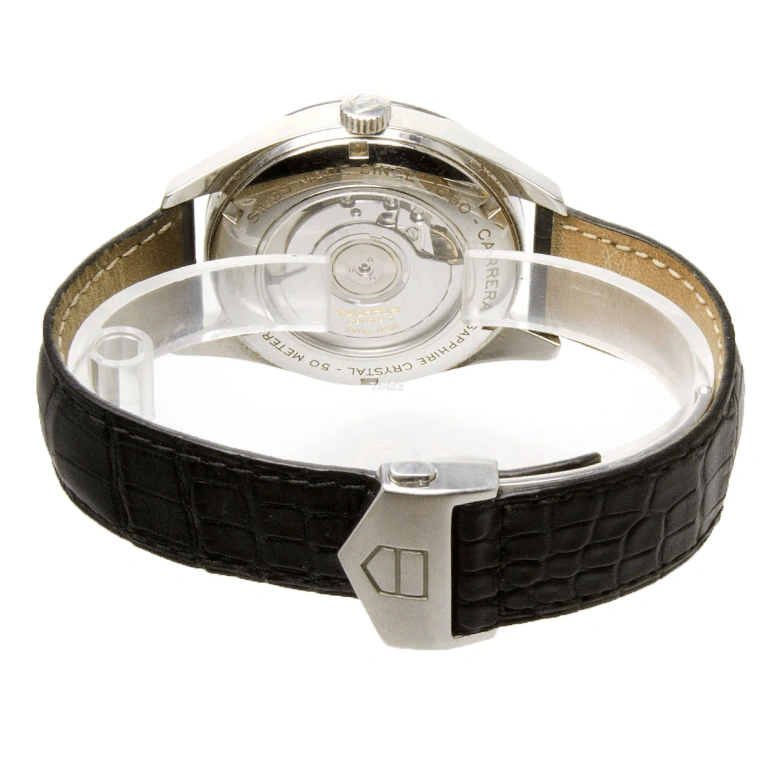 TAG Heuer,Carrera 39mm,39mm,Stainless Steel,White,Automatic,Day,Dule Time,WV2116,WV2116.FC6180