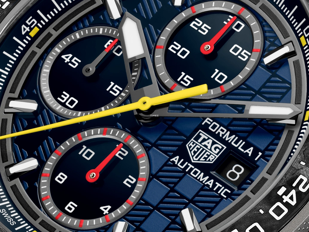 TAG Heuer,Formula 1 44mm,44mm,Titanium,Blue,Automatic,Chronograph,Day,CBZ2080,CBZ2080.FT8091