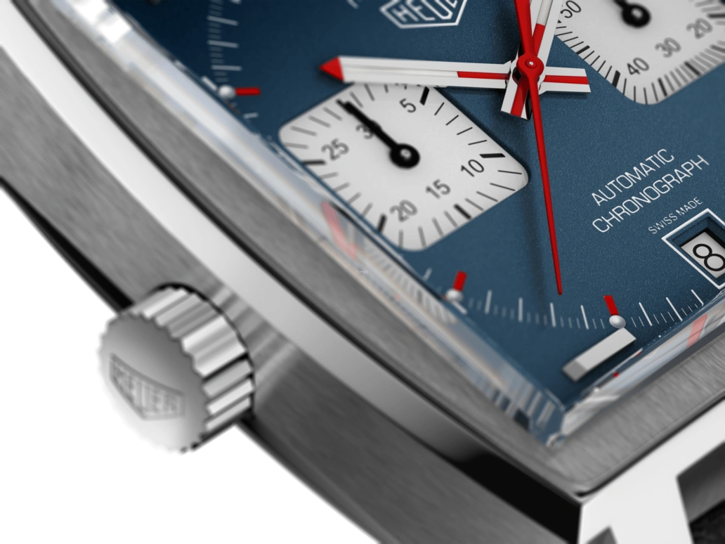TAG Heuer,Monaco 39mm,39mm,Stainless Steel,Blue,Automatic,Chronograph,Date,Robert Downey Jr.,CAW211P,CAW211P.FC6356