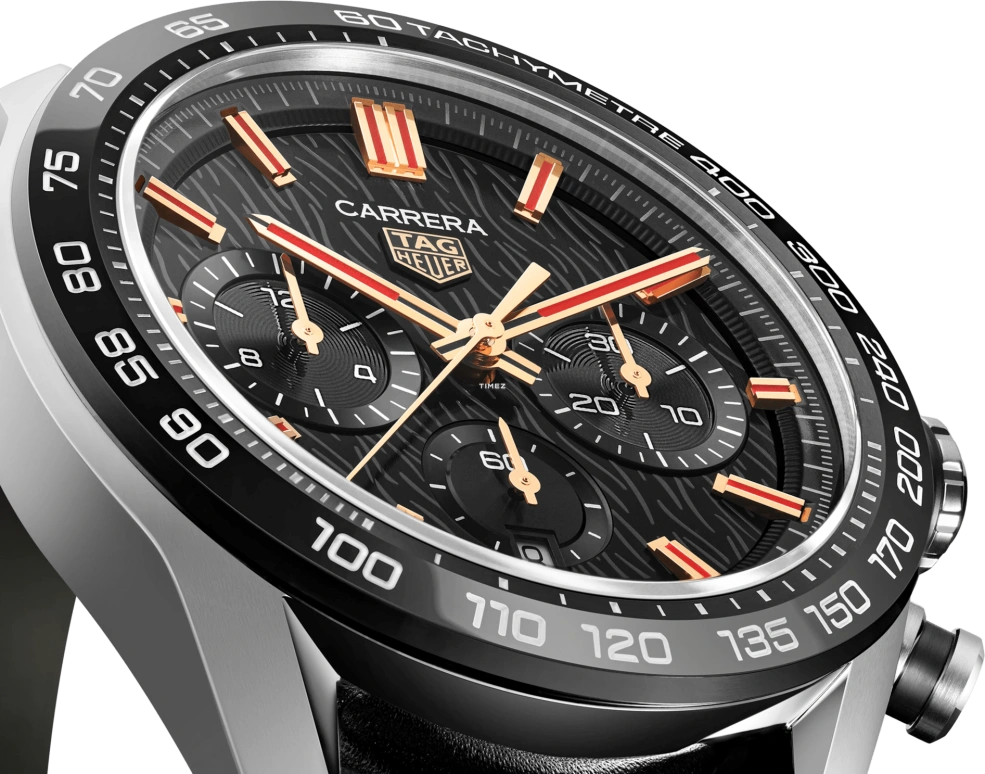 TAG Heuer,Carrera 44mm,44mm,Stainless Steel,Black,Automatic,Chronograph,Day,CBN2A1L,CBN2A1L.FC6521
