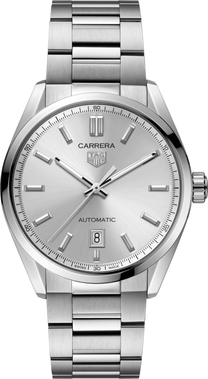 TAG Heuer,Carrera 39mm,39mm,Stainless Steel,Silver,Automatic,Chronograph,Date,WBN2111,WBN2111.BA0639