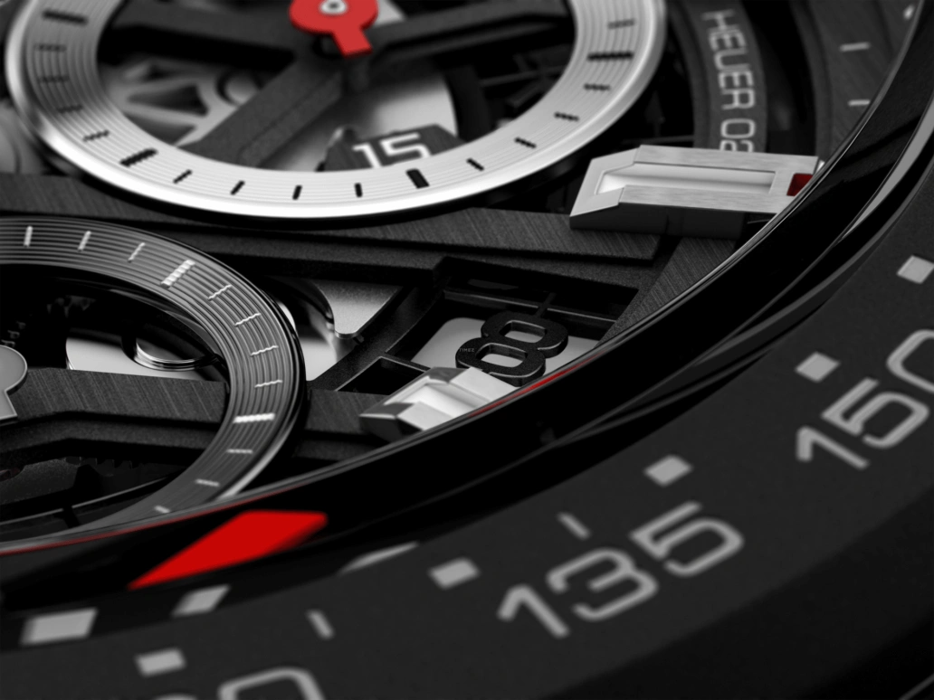 TAG Heuer,Carrera 45mm,45mm,Ceramic,Stainless Steel,Skeleton,Automatic,Chronograph,Date,Column Wheel,CBG2A90,CBG2A90.FT6173