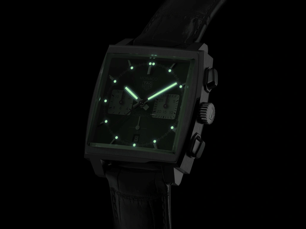 TAG Heuer,Monaco 39mm,39mm,Stainless Steel,Black,Automatic,Chronograph,Date,Column Wheel,CBL2113,CBL2113.FC6177