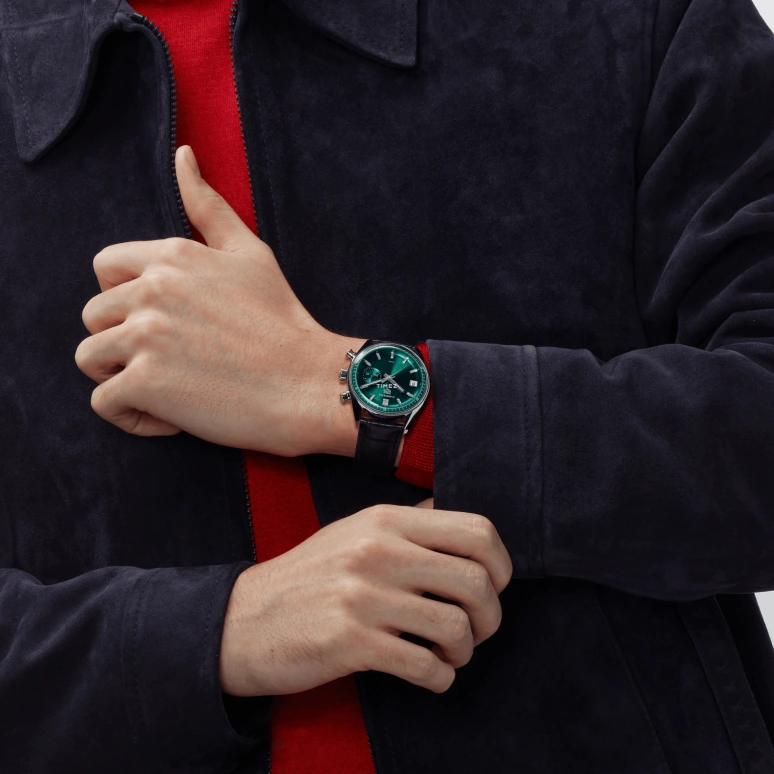 TAG Heuer,Carrera 39mm,39mm,Stainless Steel,Green,Automatic,Chronograph,Day,CBS2211,CBS2211.FC6545