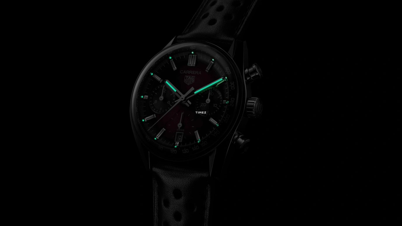 TAG Heuer,Carrera 39mm,39mm,Stainless Steel,Purple,Automatic,Chronograph,Day,CBS2219,CBS2219.FC6607