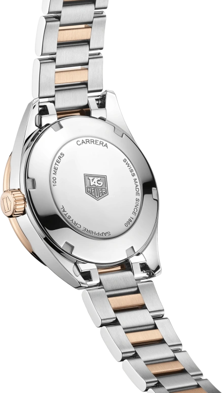 TAG Heuer,Carrera 32mm,32mm,Stainless Steel,White,Quartz,Day,Sapphire,WAR1353,WAR1353.BD0779