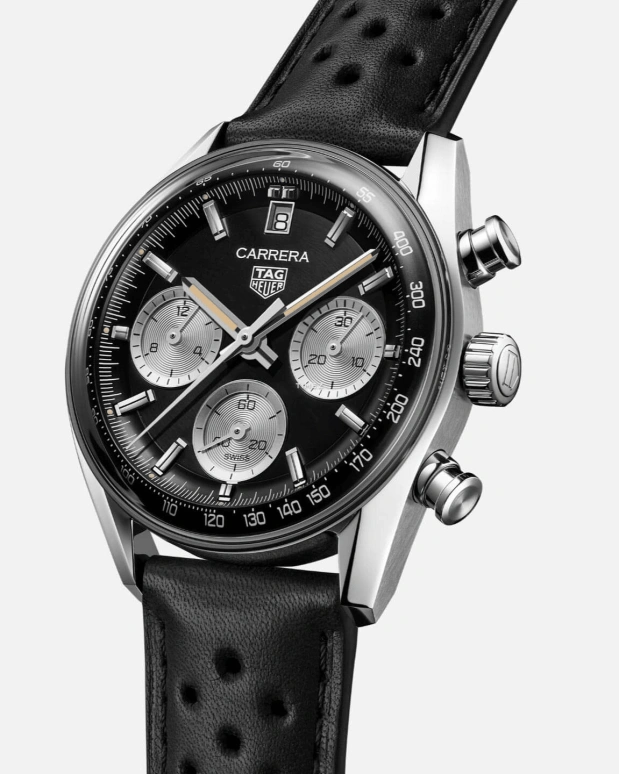 TAG Heuer,Carrera 39mm,39mm,Stainless Steel,Black,Automatic,Chronograph,Day,CBS2210,CBS2210.FC6534