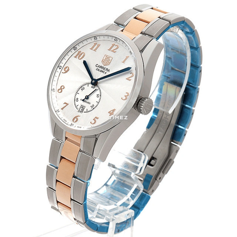 TAG Heuer,Carrera 39mm,39mm,Stainless Steel,Silver White,Automatic,Day,42hours,WAS2115,WAS2115.BD0734