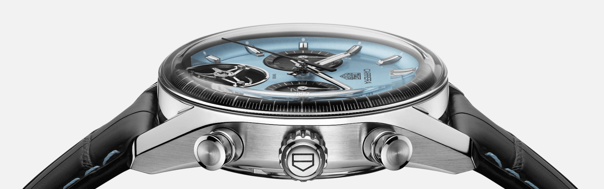 TAG Heuer,Carrera 42mm,42mm,Stainless Steel,Blue,Black,Automatic,Chronograph,Tourbillon,CBS5014,CBS5014.FC6573