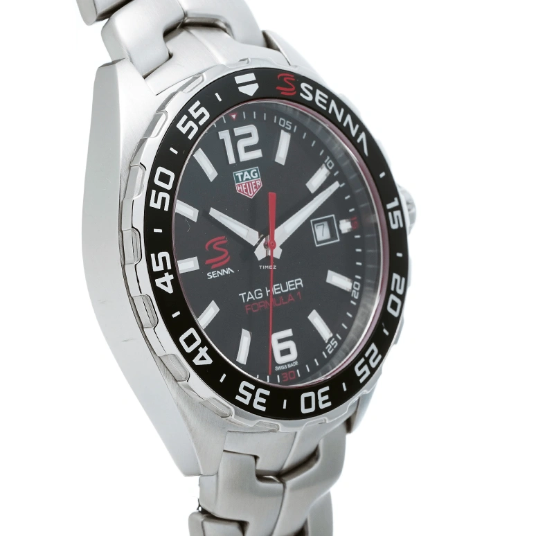 TAG Heuer,Formula 1 43mm,43mm,Stainless Steel,Black,Quartz,Day,Sapphire,Crystal Glass,WAZ1012,WAZ1012.BA0883