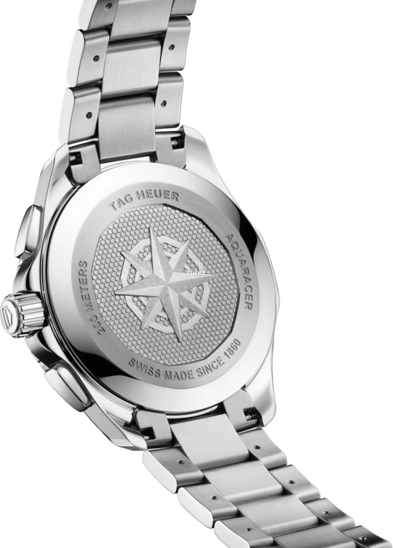 TAG Heuer,Aquaracer 40mm,40mm,Stainless Steel,Grey,Quartz,Chronograph,Day,CBP1111,CBP1111.BA0627