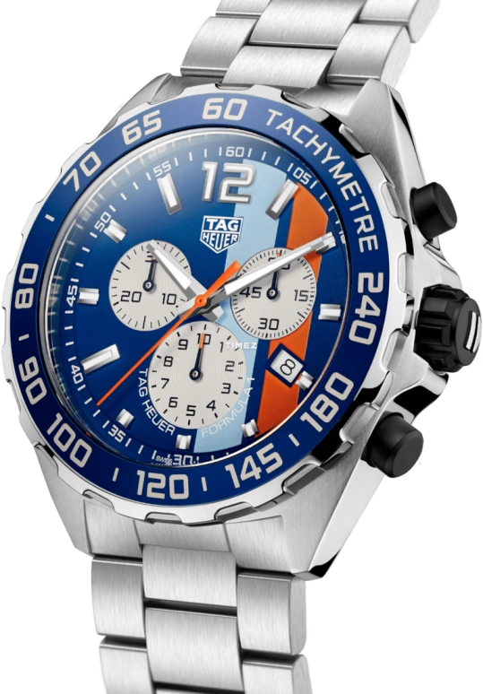 TAG Heuer,Formula 1 43mm,43mm,Stainless Steel,Blue,Quartz,Chronograph,Day,CAZ101N,CAZ101N.BA0842