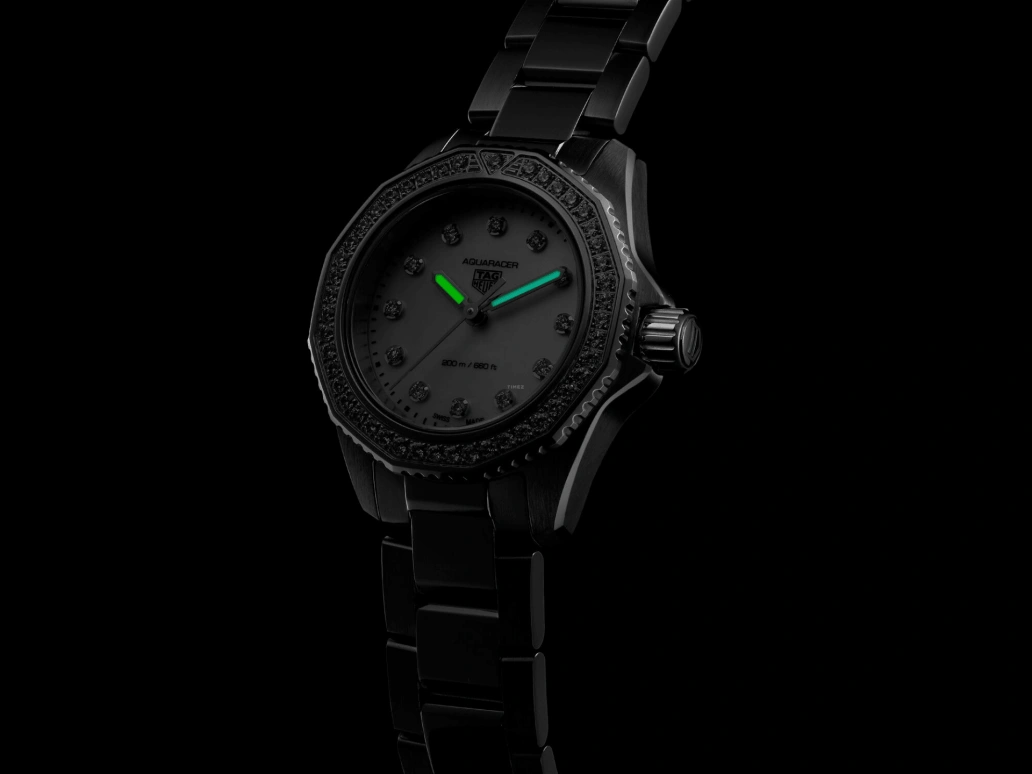 TAG Heuer,Aquaracer 30mm,30mm,Stainless Steel,White,Quartz,Day,Sapphire,WBP1417,WBP1417.BA0622