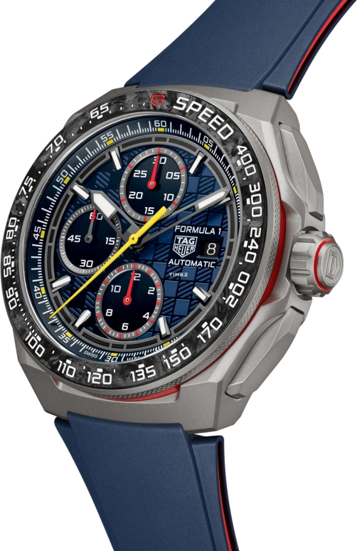 TAG Heuer,Formula 1 44mm,44mm,Titanium,Blue,Automatic,Chronograph,Day,CBZ2080,CBZ2080.FT8091