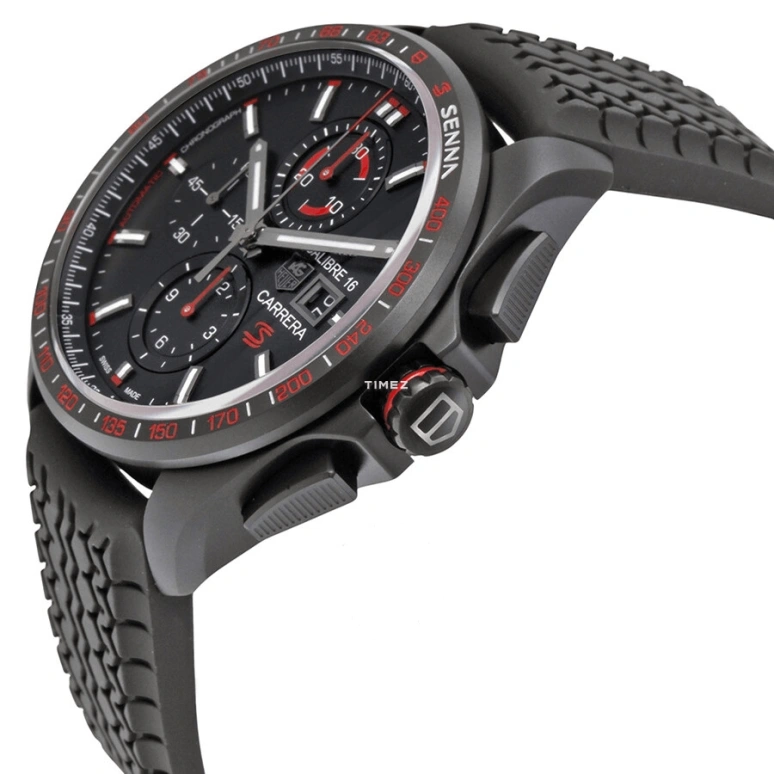 TAG Heuer,Carrera 44mm,44mm,Titanium,Black,Automatic,Chronograph,Day,CBB2080,CBB2080.FT6042