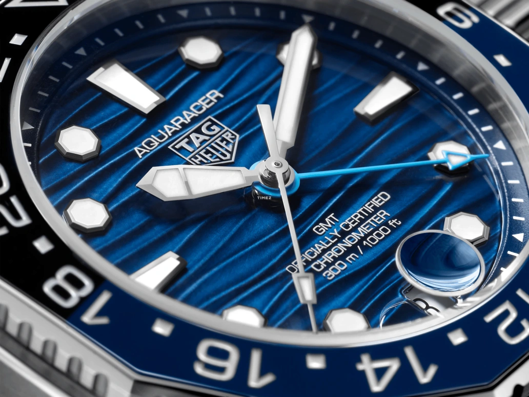TAG Heuer,Aquaracer 42mm,42mm,Stainless Steel,Blue,Automatic,Day,Dule Time,WBP5114,WBP5114.FT6259