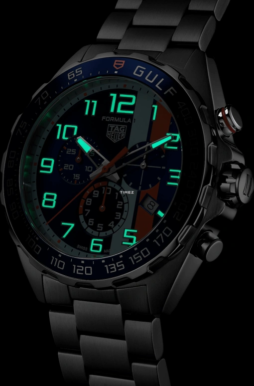 TAG Heuer,Other 43mm,43mm,Stainless Steel,Blue,Quartz,Chronograph,Day,CAZ101AT,CAZ101AT.BA0842