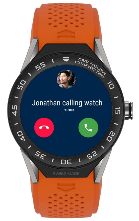 TAG Heuer,Connected Watch 45mm,45mm,Titanium,Aluminium,Black,Processor,Chronograph,Day,Connected,Smartwatch,25hours,In-house Caliber,SBF8A8016,SBF8A8016.11FT6081