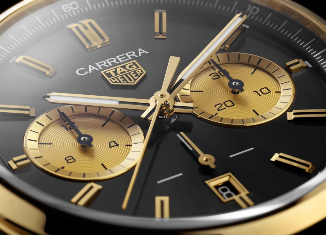 TAG Heuer,Carrera 42mm,42mm,Yellow Gold,Black,Automatic,Chronograph,Day,Jimmy Butler,CBN2044,CBN2044.FC8313