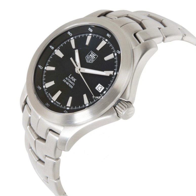 TAG Heuer,Link 39mm,39mm,Stainless Steel,Black,Automatic,Day,42hours,WJF2110,WJF2110.BA0570