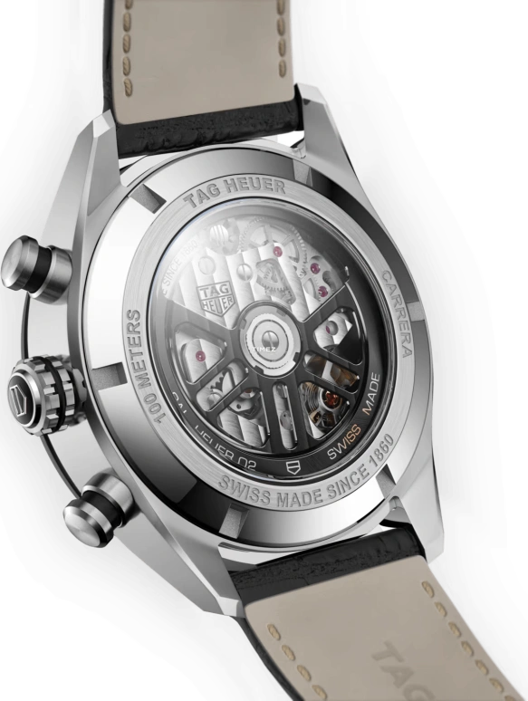 TAG Heuer,Carrera 44mm,44mm,Stainless Steel,Ceramic,Black,Automatic,Chronograph,Day,CBN2A1B,CBN2A1B.FC6481