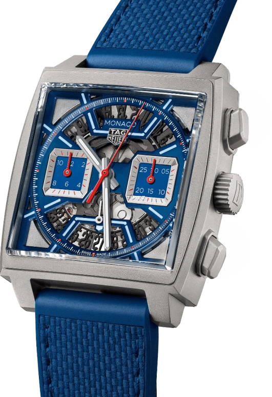 TAG Heuer,Monaco 39mm,39mm,Titanium,Skeleton,Automatic,Chronograph,Day,CBL2182,CBL2182.FT6235