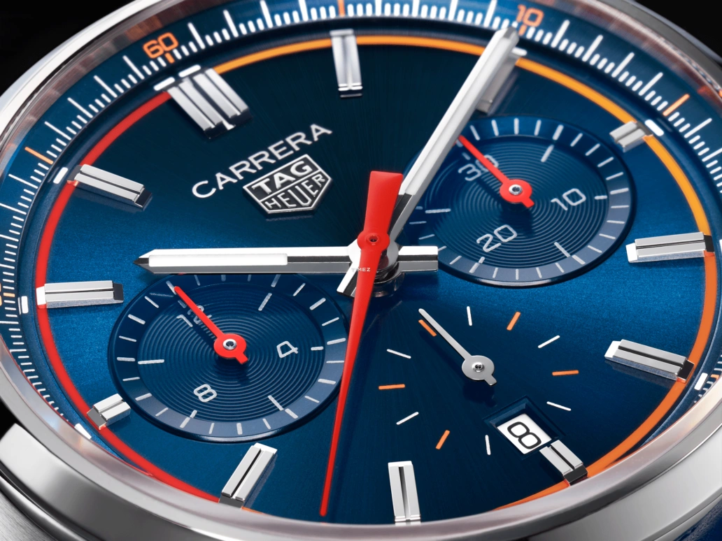 TAG Heuer,Carrera 42mm,42mm,Stainless Steel,Blue,Automatic,Chronograph,Day,CBN201D,CBN201D.FC6543