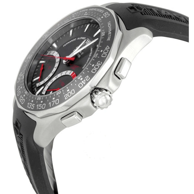 TAG Heuer,Aquaracer 41mm,41mm,Stainless Steel,Grey,Black,Quartz,Chronograph,In-house Caliber,CAF7113,CAF7113.FT8010