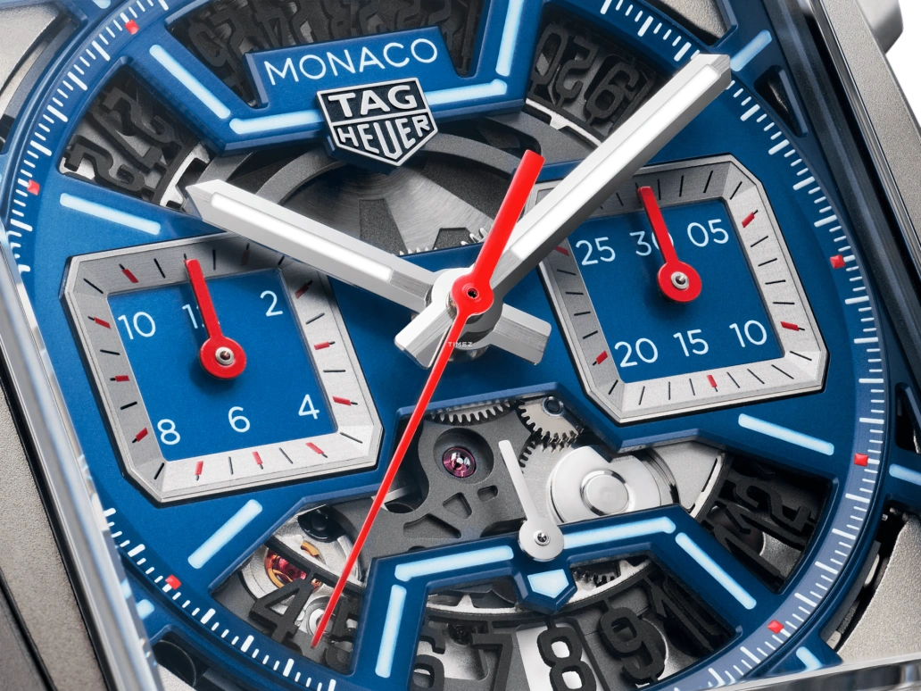 TAG Heuer,Monaco 39mm,39mm,Titanium,Skeleton,Automatic,Chronograph,Day,CBL2182,CBL2182.FT6235