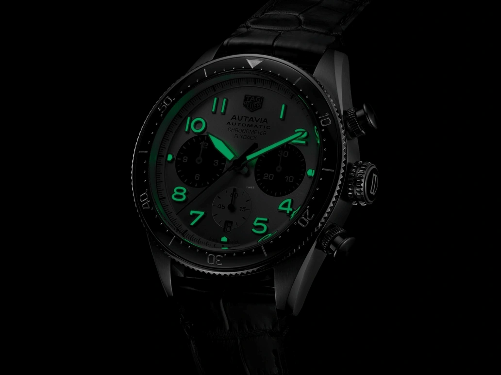 TAG Heuer,Autavia 42mm,42mm,Ceramic,Stainless Steel,Silver,Automatic,Chronograph,Date,Column Wheel,CBE511B,CBE511B.FC8279