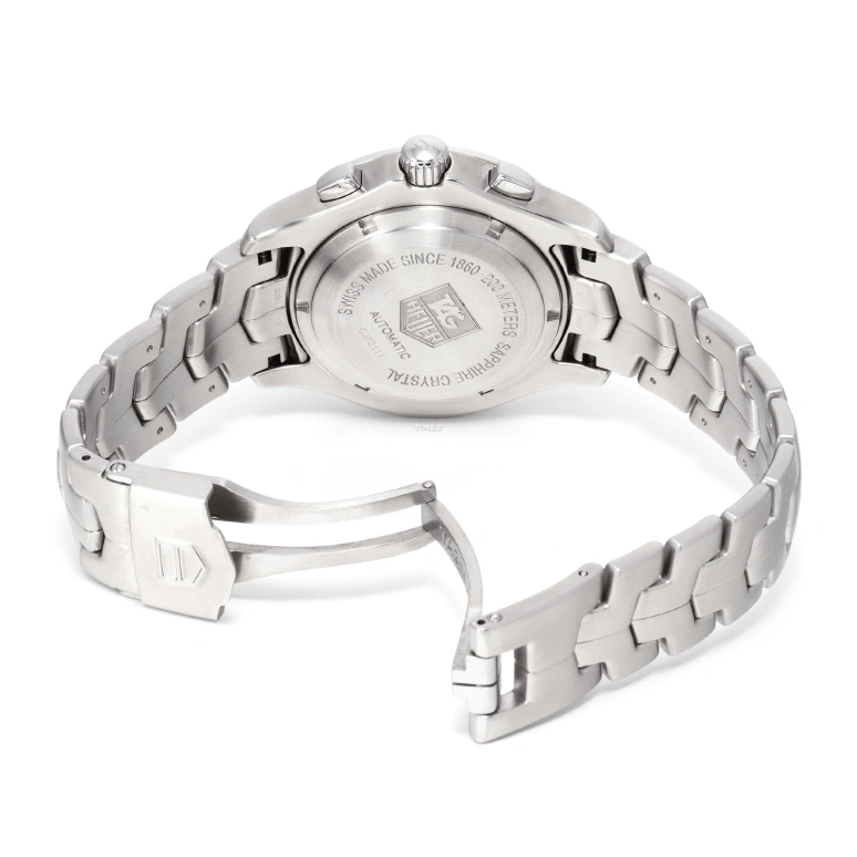 TAG Heuer,Link 40mm,40mm,Stainless Steel,White,Automatic,Chronograph,Day,CJF2111,CJF2111.BA0576