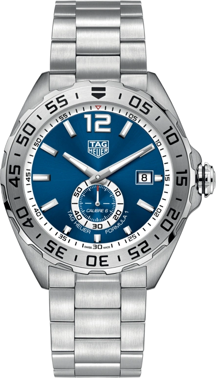 TAG Heuer,Formula 1 43mm,43mm,Stainless Steel,Blue,Automatic,Chronograph,Date,WAZ2014,WAZ2014.BA0842