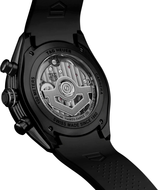 TAG Heuer,Carrera 44mm,44mm,Titanium,Grey,Skeleton,Automatic,Chronograph,Day,CBU2080,CBU2080.FT6272
