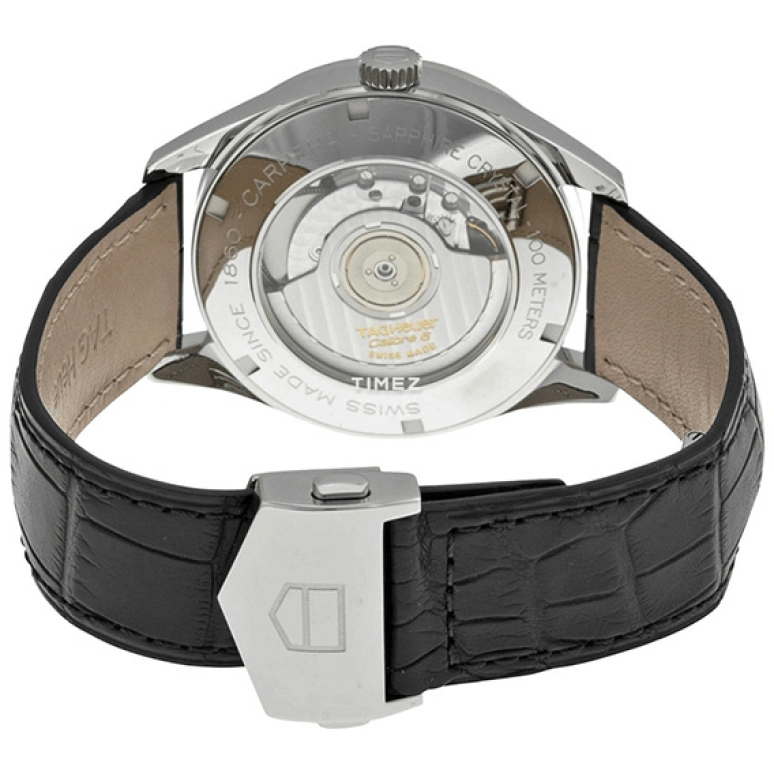 TAG Heuer,Carrera 39mm,39mm,Stainless Steel,Black,Automatic,Day,42hours,WAS2114,WAS2114.FC6180