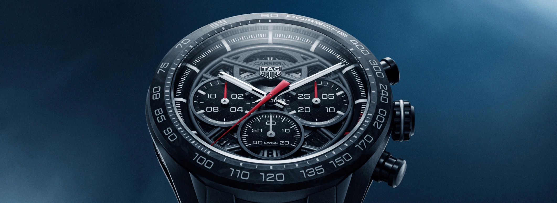 TAG Heuer,Carrera 44mm,44mm,Stainless Steel,Black,Skeleton,Automatic,Chronograph,Day,CBU2010,CBU2010.FT6267