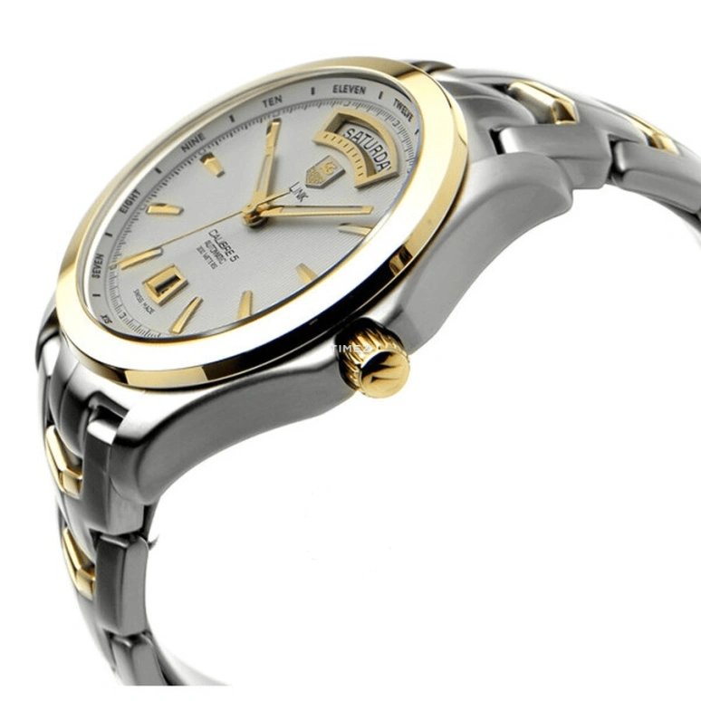 TAG Heuer,Link 42mm,42mm,Stainless Steel,White,Automatic,Date,Day,WJF2050,WJF2050.BB0593