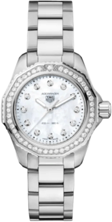 TAG Heuer,Aquaracer 30mm,30mm,Stainless Steel,White,Quartz,Day,Sapphire,WBP1417,WBP1417.BA0622